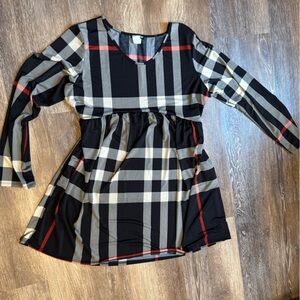 Beautiful Long Sleeve Holiday Plaid Dress by Heimish 3X‎